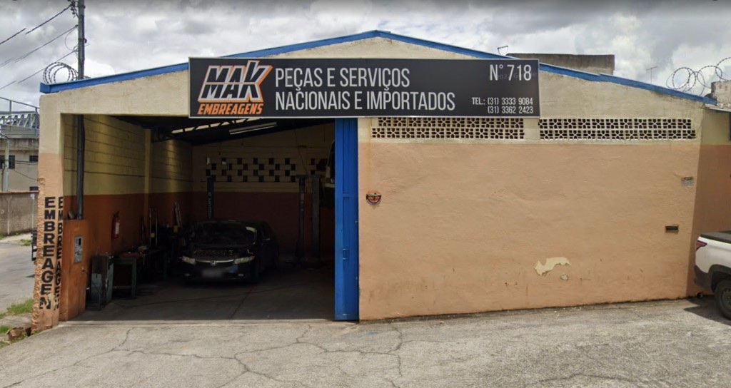 Fachada da MAK Embreagens em Contagem